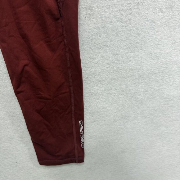 Gymreapers Leggings Womens Medium Red High Rise Pocket Athletic Yoga Pants - Picture 6 of 10